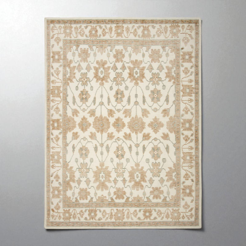 Traditional Geometric Floral Motif Hand Knotted Rug – Oriental Persian-Inspired Pattern Carpet for Living Room Décor - Image 8