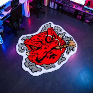Fierce Gamabunta Handmade Tufted Rug – Naruto Anime Summoning Toad Gaming Room Carpet
