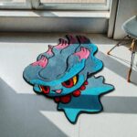 Mystic Misdreavus Handmade Tufted Rug – Pokémon Ghost-Type Anime Floor Carpet